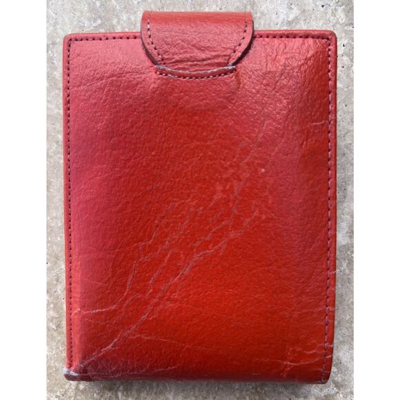 Vintage PRINCESS GARDNER Red Leather Wallet Bi-Fold - Picture 2 of 8